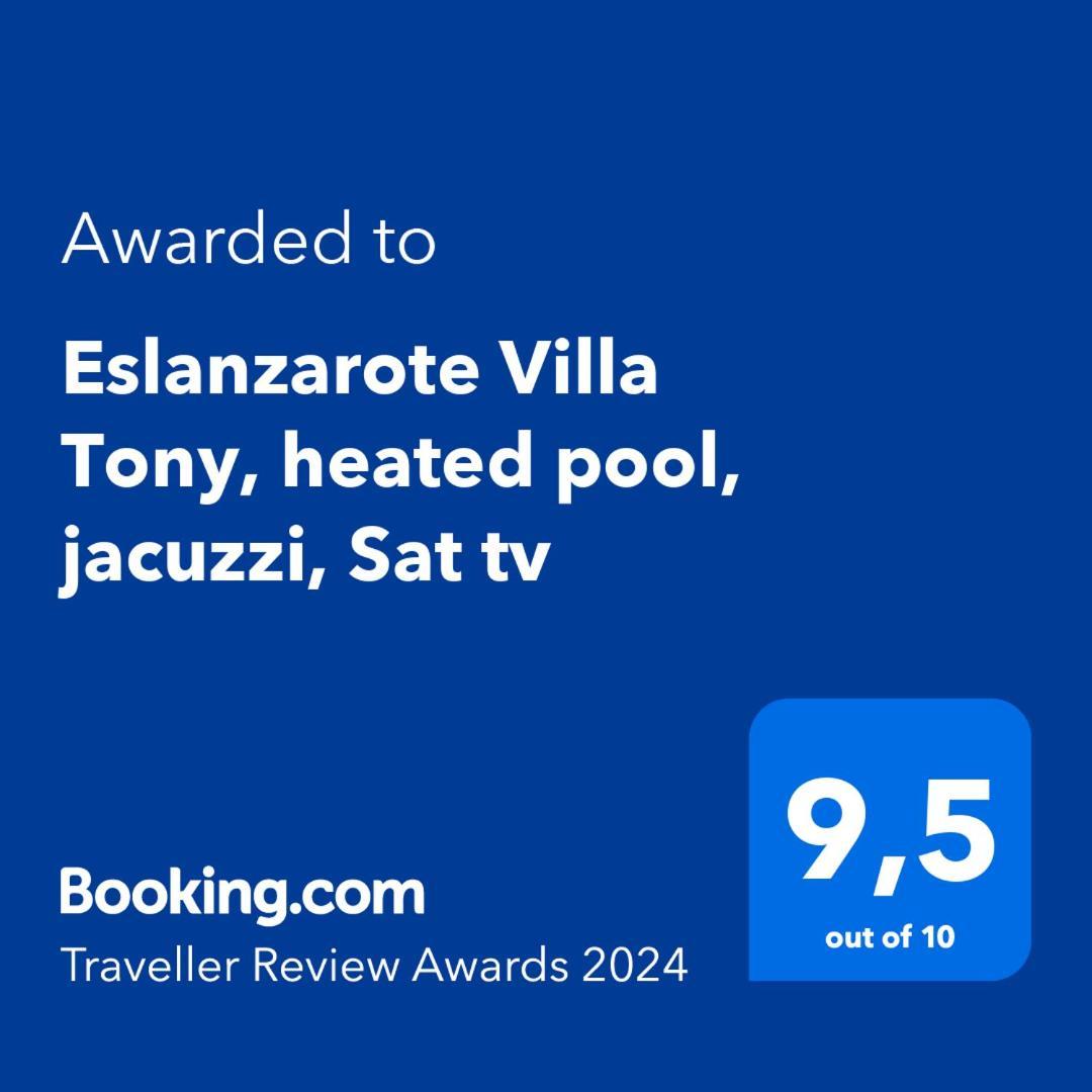 Eslanzarote Eco Villa Tony, Heated Pool, Jacuzzi, Sat Tv, Super Wifi La Costa Екстер'єр фото